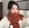 【软糯加厚❗️亲肤柔软不炸肤】韩国秋冬柔软针织毛线围巾女百搭保暖学生纯色布艺围脖情侣。hb 商品缩略图3