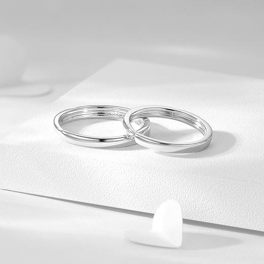 卡蒂罗KADER 足银999 豹豹猫猫情侣对戒 俏皮灵动原创可爱爪印设计素圈百搭可调节一对 炽热的爱意 携手一生 戒指 商品图10