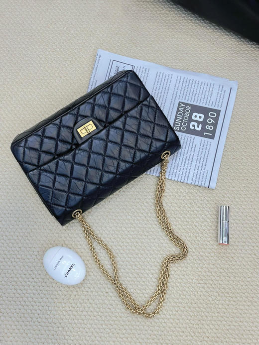 香奈儿 2.55 黑金 中号  25开  1 商品图0