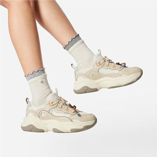 李宁女子2025秋季透气老爹鞋休闲鞋AGCV276-3 商品图0