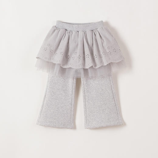 马克珍妮女童花边网纱加绒拼接裙裤2025年冬装新款551335 商品图1