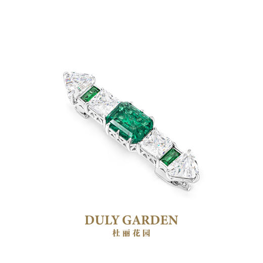 杜丽花园DULY GARDEN 法国高端设计胸针品牌祖母绿简约礼品配饰女 11297ZG 商品图2