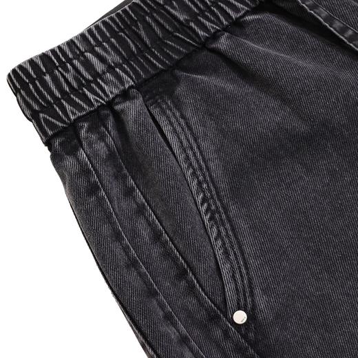 半身缘男裤 秋季活力怀旧洗水拼接牛仔裤253101P10130052 商品图2