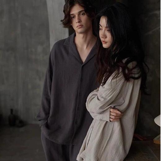 柔软亲肤高级感棉纱家居服｜岚束LANSHU·叶落秋声100棉OVERSIZE版型 男女同款中国风家居服 商品图6