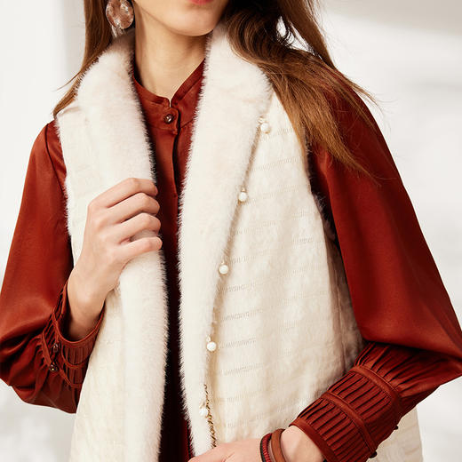 TANGYcollection2025冬季新品商场同款双面穿女士马夹L254021 商品图3