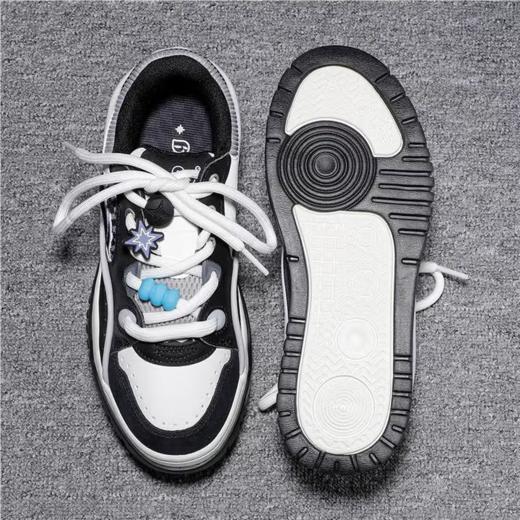 李宁男子2025春秋发财滑板鞋运动鞋休闲鞋板鞋AGCV059-4 商品图3