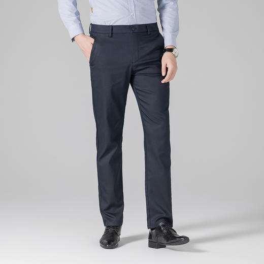 罗蒙秋冬款男士休闲裤磨毛内里不易掉色舒适上班通勤休闲长裤子男 商品图5