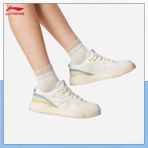 李宁女子2025秋季透气柔软防滑板鞋休闲鞋AGCV208-6 商品图1