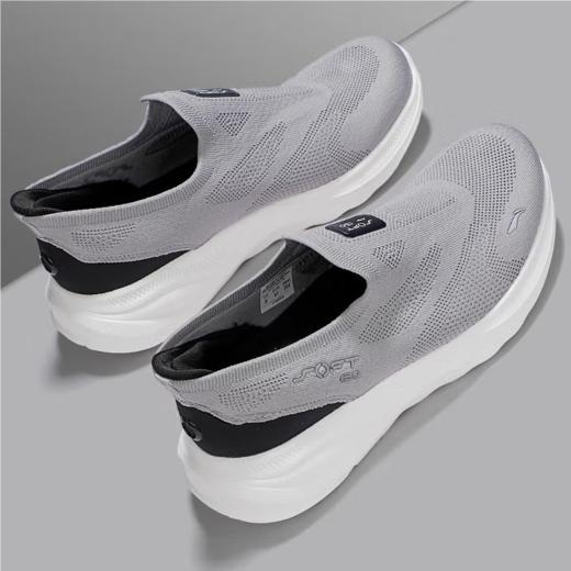 李宁男子2025春秋一脚蹬柔软休闲鞋运动鞋AGLV017-10 商品图1