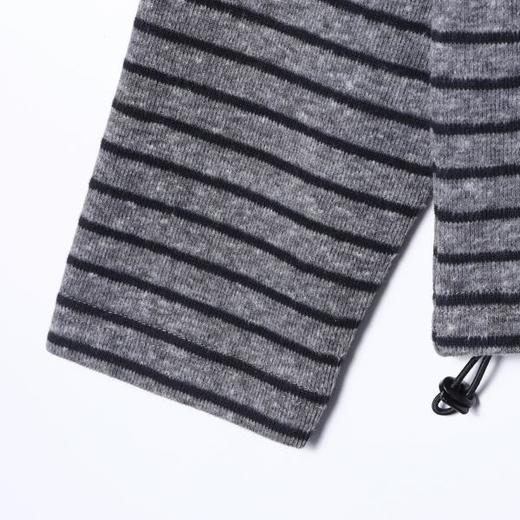 26T8785SDSA秋冬新款痞帅男装潮牌拼接条纹假两件卫衣下摆松紧设计百搭 商品图4