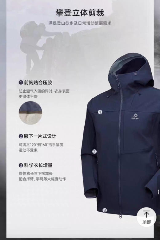 【开放日忙 秒杀价已调 直接拍】凯乐石 雷鸟防风 男女同款 抓绒连帽 软壳外套 冲锋衣 商品图9