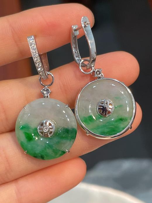平安扣翡翠耳坠 商品图3