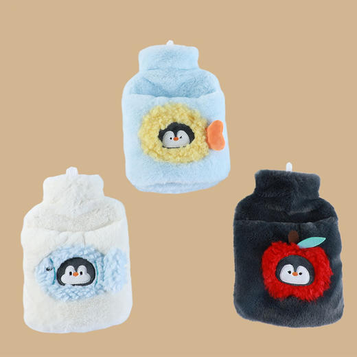 企鹅造型双插手款灌水热水袋1000ml-纪念日百货门店同款166094422 商品图4