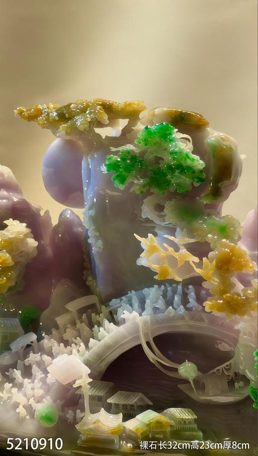 清明上河图翡翠摆件【5210910】具体价格微信咨询 商品图2