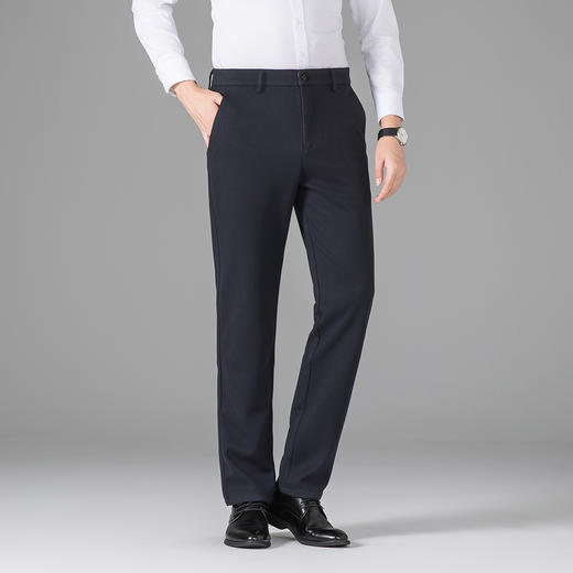 【抗皱免烫】罗蒙秋冬休闲毛呢裤男士不易褪色立体剪裁舒适百搭通勤长裤子男 商品图4