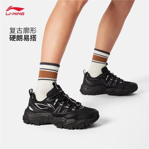 李宁男子2025秋季防滑透气休闲鞋老爹鞋AGCV375-2 商品图0