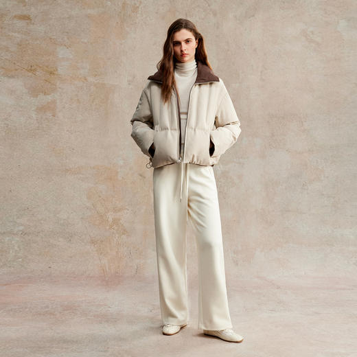 90白鹅绒设计感简约两穿鹅绒外套羽绒服YRF2504045 商品图2