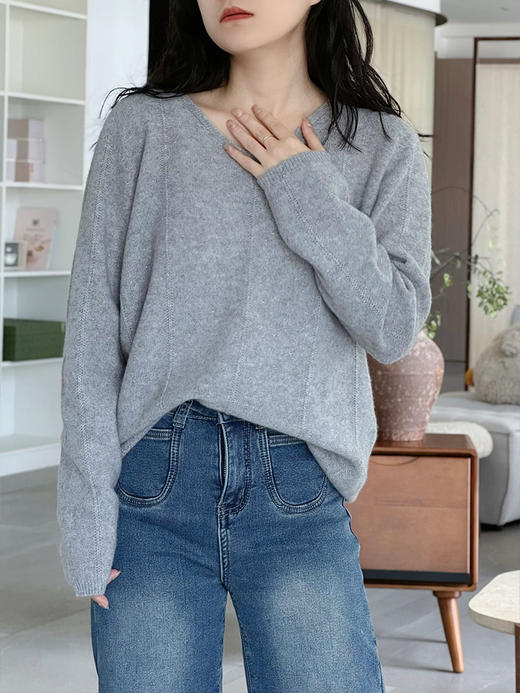 【v领金豆羊绒衫】品牌定制款  单穿内搭都很好看 不挑身材~ 商品图7