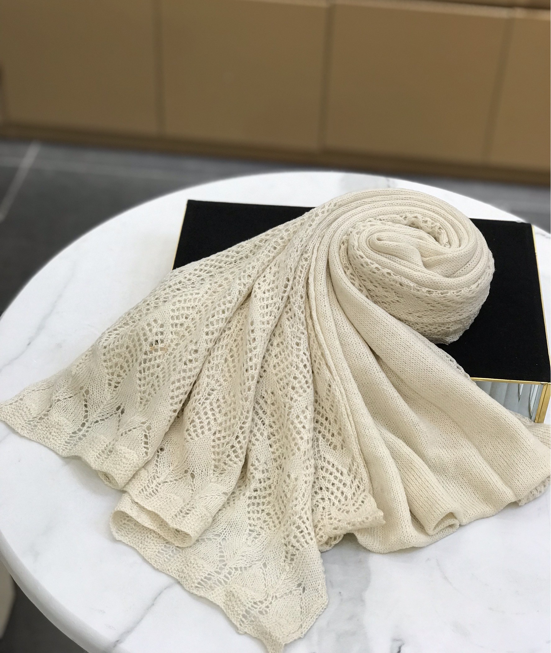 优品堂『心灵手巧』羊毛披肩围巾两用长巾