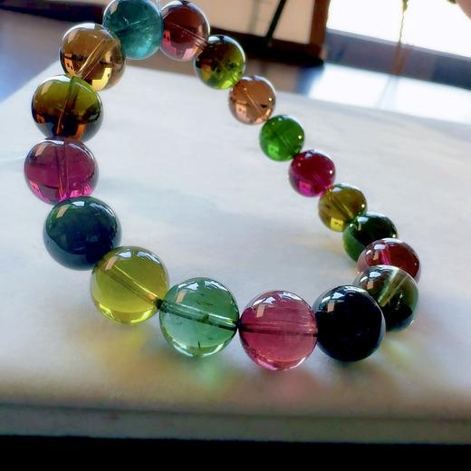 11.4mm单圈老矿碧玺手串 商品图6