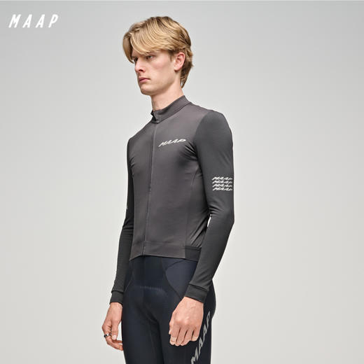 MAAP 男士 Emerge LS Jersey 加绒长袖骑行服 黑色 商品图0