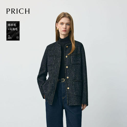 PRICH女装羊毛小香风西装外套PRJWF4T03M 商品图1