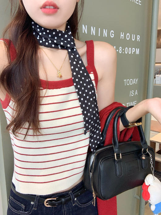 【110元任选2件】最后一波现货！红杏条纹背心 商品图11