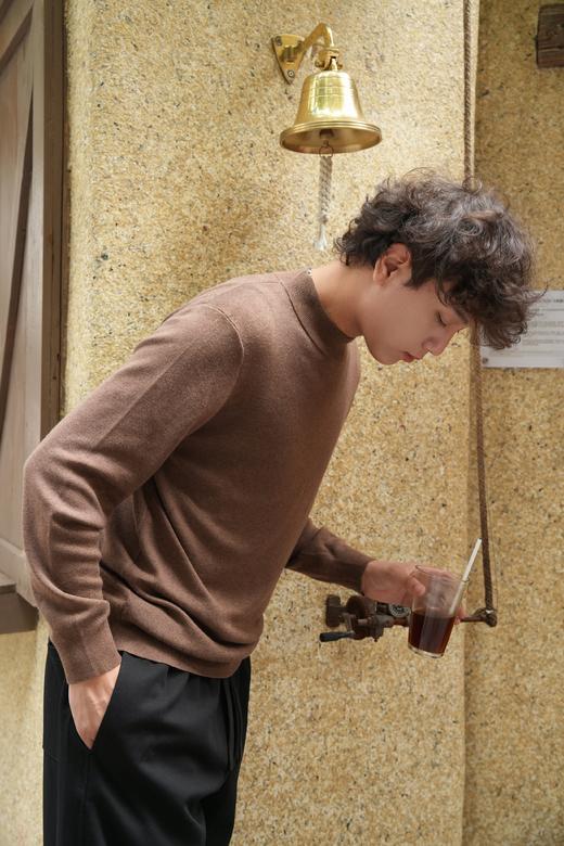 E531443265纯色中领针织衫 商品图2