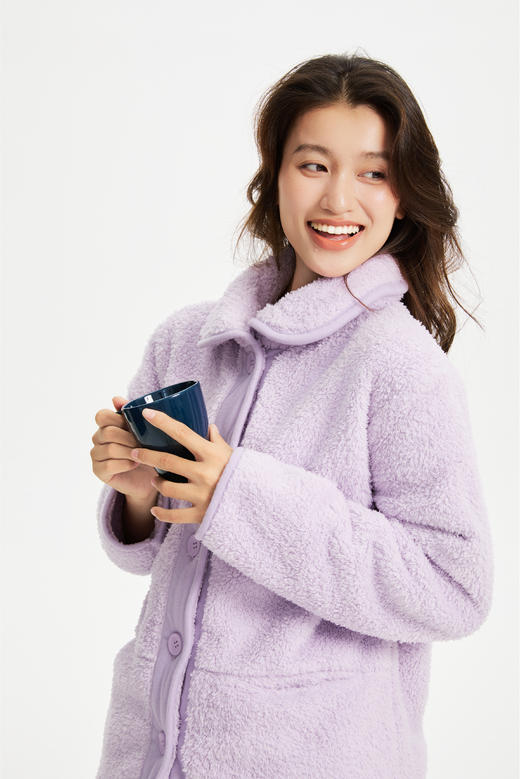 连绵·纽扣珊瑚绒男女款家居服 商品图11