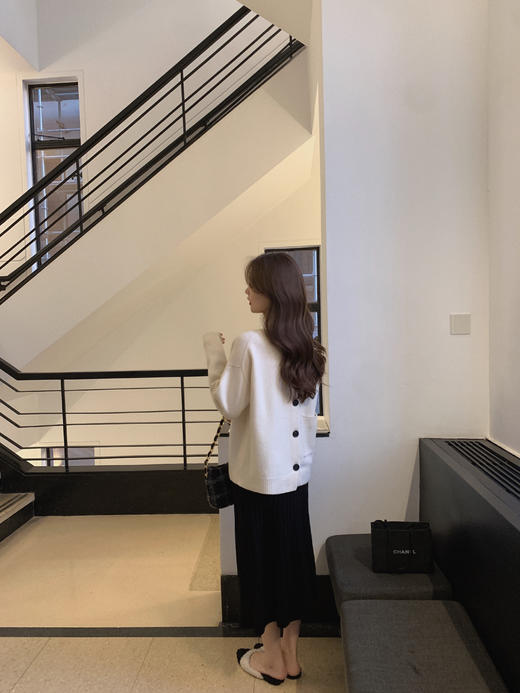 金蘑菇菇 衣柜常青 羊毛半裙组/  气质姐姐的半裙 优雅通勤半身裙 商品图4