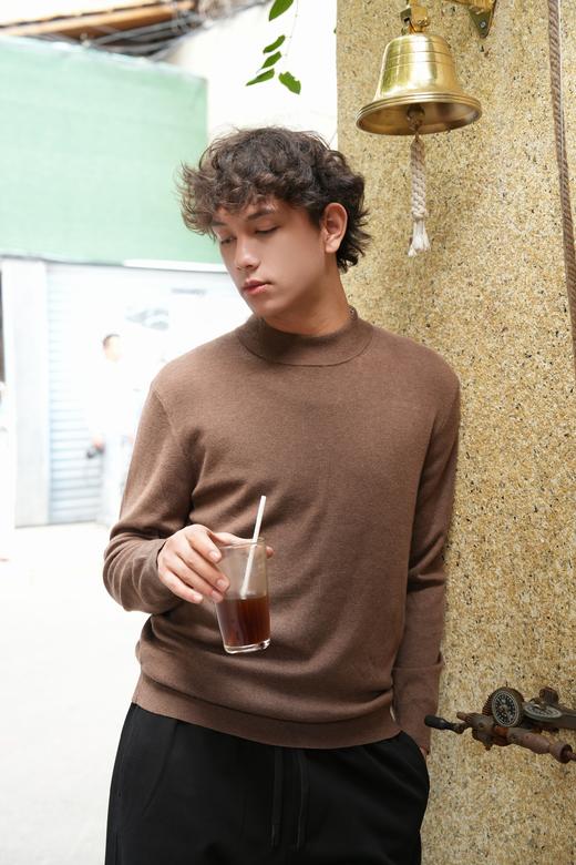 E531443265纯色中领针织衫 商品图1