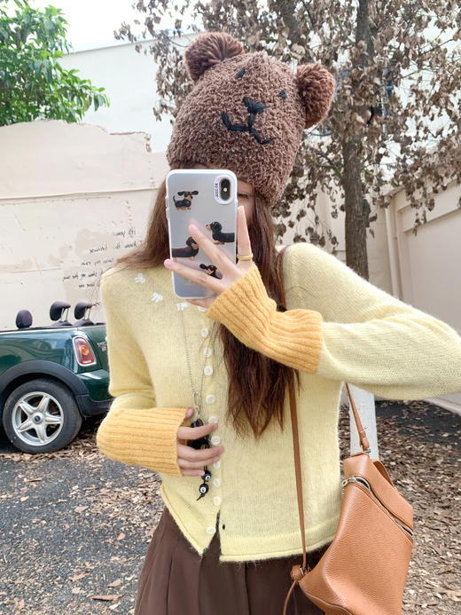 <曾小咸推荐> 现货秒杀！微信超特价！拼接黄色长袖针织衫 日常169.99 立减100 秒杀69.99！ 商品图10