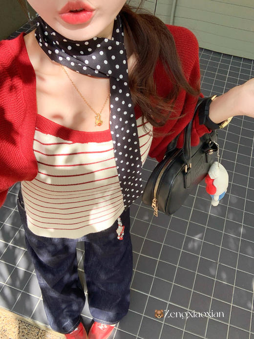 【110元任选2件】最后一波现货！红杏条纹背心 商品图6