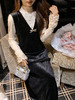 张心子【复古大女主】赫本V领气质丝绒背心裙 U2511039 商品缩略图3