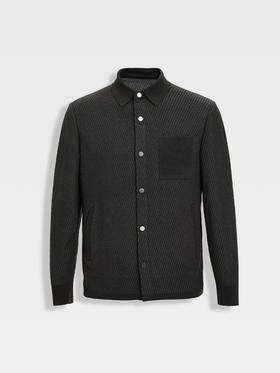 callisto深绿织艺系列经典翻领外套