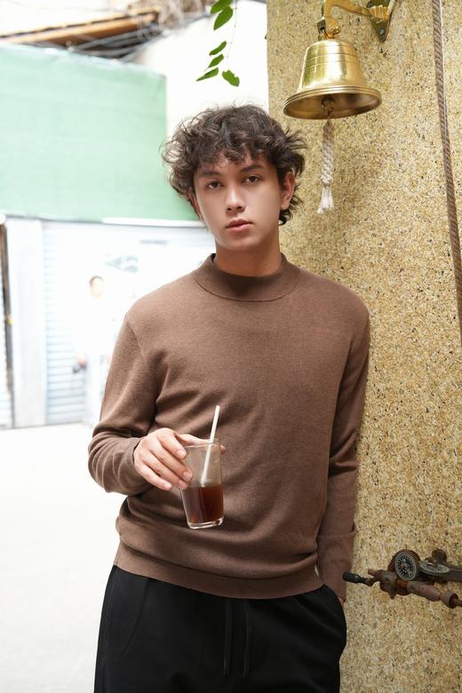 E531443265纯色中领针织衫 商品图0