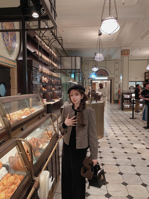 金蘑菇菇 斯嘉丽小香外套 / 内里加棉 英伦范~ 商品图2