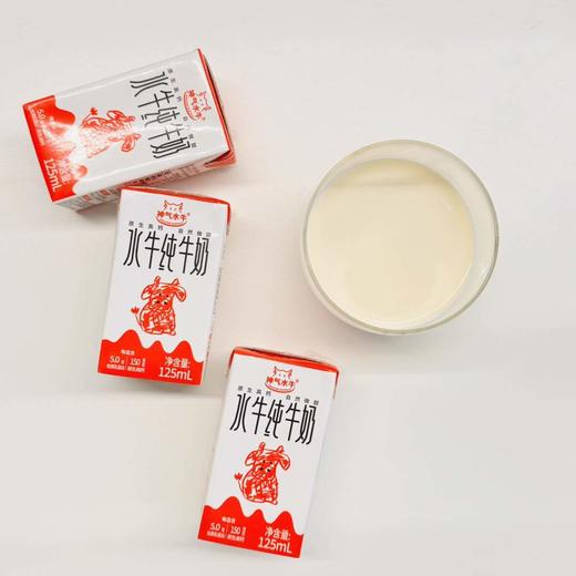 神气水牛 升级版 水牛纯牛奶！！！ 💥单盒5.0g蛋白+150mg的营养 🗧精选尼里拉菲水牛 优质喂养 香浓醇厚 🤏🏼配料只有生水牛乳（添加60%）+生牛乳 🐄奶香的水牛纯牛奶，💰️ 商品图3