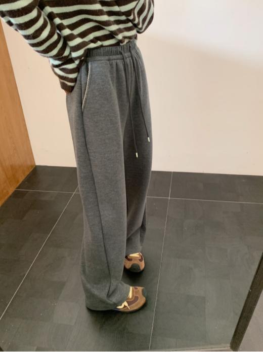 🔥工厂直发‼️超高品质的羊毛蚕丝直筒裤【骆柒柒#6688羊毛蚕丝暖羊直筒裤】🈶经典黑色、温柔杏色、低调灰色 🤎颜色真的巨好看🤎 商品图6