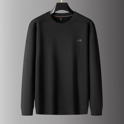 【加绒】【DPS】大依优型大码男装圆领针织打底衫绵羊毛桑蚕丝加绒卫衣休闲百搭加肥加大码 商品图5