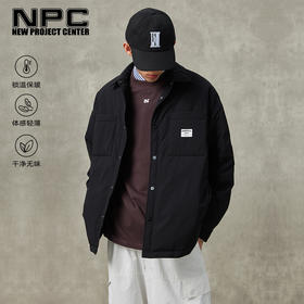 NPC潮牌防泼水衬衫羽绒夹克哑光防皱国潮羽绒服秋冬NP36DJ14