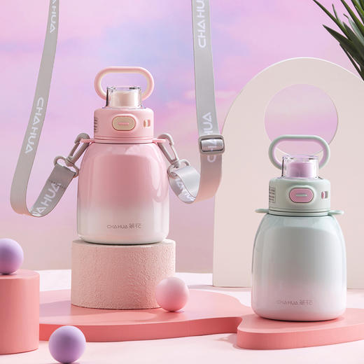 【茶花】大容量墩墩保温杯750ml 商品图7