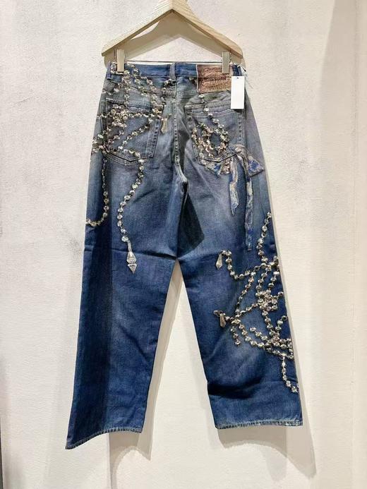 女款印花3D牛仔裤长裤001 商品图1