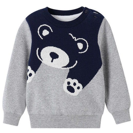 【实体店同款】男童圆领针织上衣冬季新款安奈儿童装XB544023 商品图5