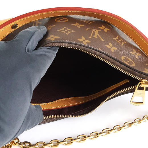 【95新】LV路易威登Boulogne M45832芯片款老花Boulogne黄牛角包单肩包女士211025AK04 商品图8