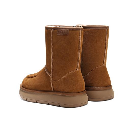 BF楼百丽女靴雪布布厚底雪地靴高筒毛里保暖防泼水棉鞋短靴E8C2DDD5 商品图2