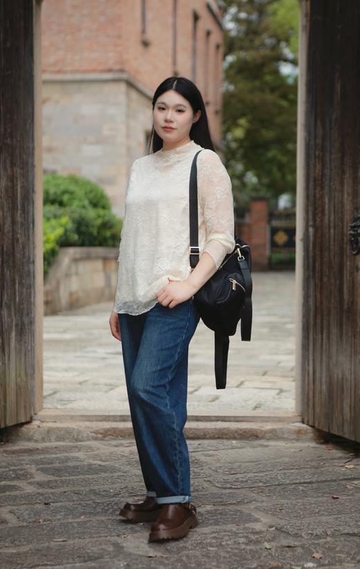 一周发货【版型非常好！牛仔老爹裤】后松紧腰，经典牛仔深蓝色系，百搭不挑人！宽松阔腿版型，显瘦显高一级棒，时尚休闲感拉满~ 商品图3