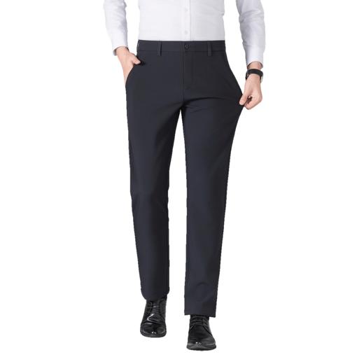 【奥粒绒加绒裤】罗蒙休闲裤男士加绒款商务版保暖舒适易打理休闲长裤 商品图6