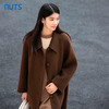 NUTS商场同款冬款咖色气质高级感复古双面呢大衣中外套女4431509A1 商品缩略图2