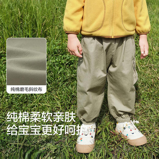 巴拉巴拉balaOne宝宝长裤男童工装裤2025秋季新款宽松束脚裤户外 商品图3